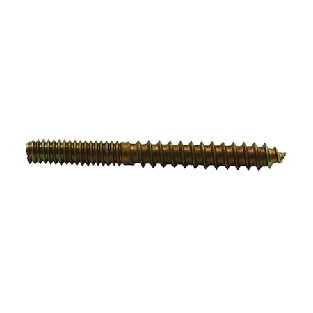 Jones Stephens 1/4in. x 2-1/2in. Brass Plated Screw, 100PK C02808